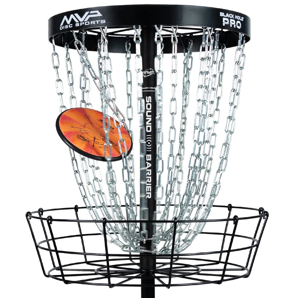 MVP Disc Sports Black Hole Sound Barrier Disc Golf Basket Silencer